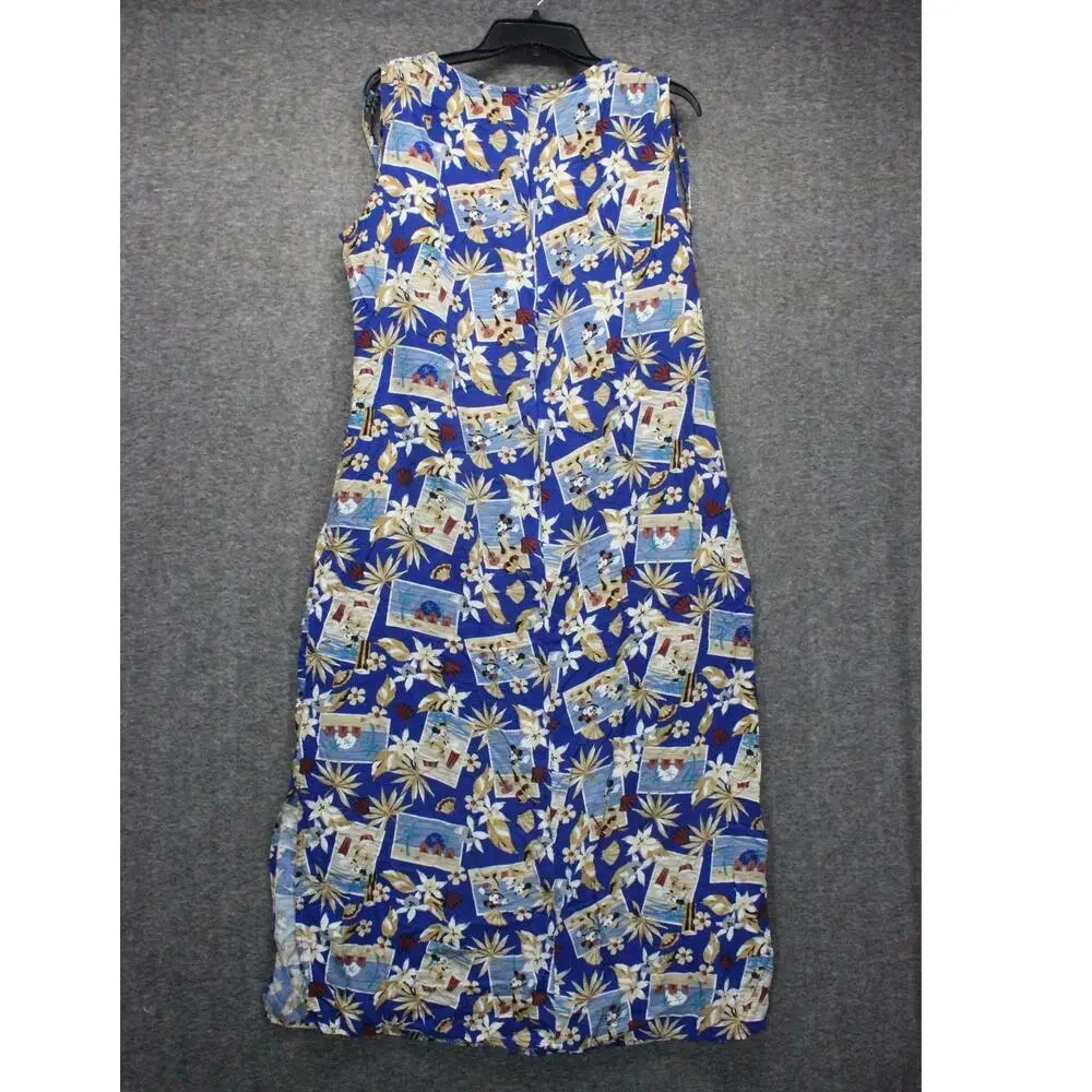 Disney Store Dress Women's Size XL Mickey Mouse Hawaiian Floral Print - Picture 2 of 6
